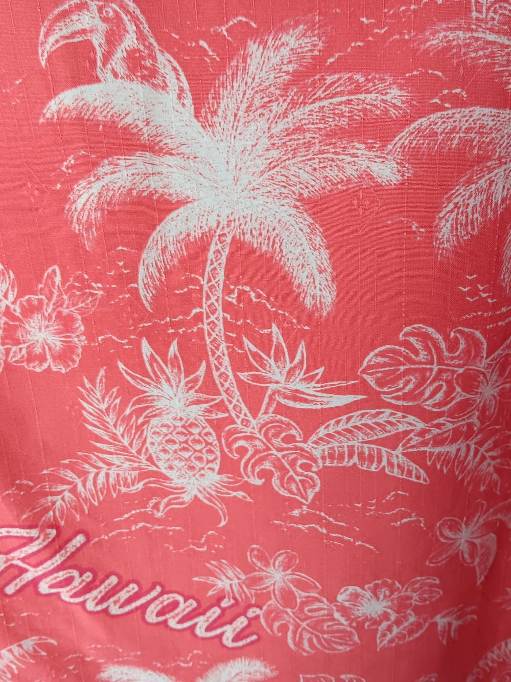 Tommy Bahama Mens Large Short Sleeve Coral Hawaii Exclusive Silk Button Up - Picture 4 of 11